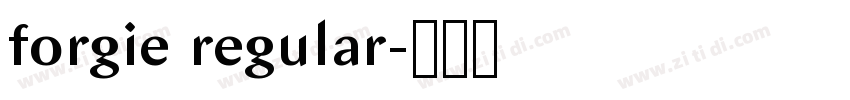 forgie regular字体转换